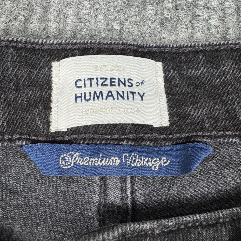 Citizens of Humanity Zurie Jeans Womens 29 Black Straight Leg High Rise Denim - Picture 6 of 16